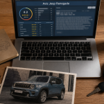 Avis sur Jeep Renegade : fiabilité boîte 9 vitesses et coffre, vue d’écran et maquette SUV