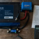 Batterie van aménagé LiFePO4, câbles 12 V et calcul énergie (Ah).