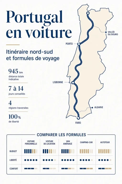 Portugal en voiture : itinéraire éditorial du nord au sud avec Porto, Lisbonne et Faro
