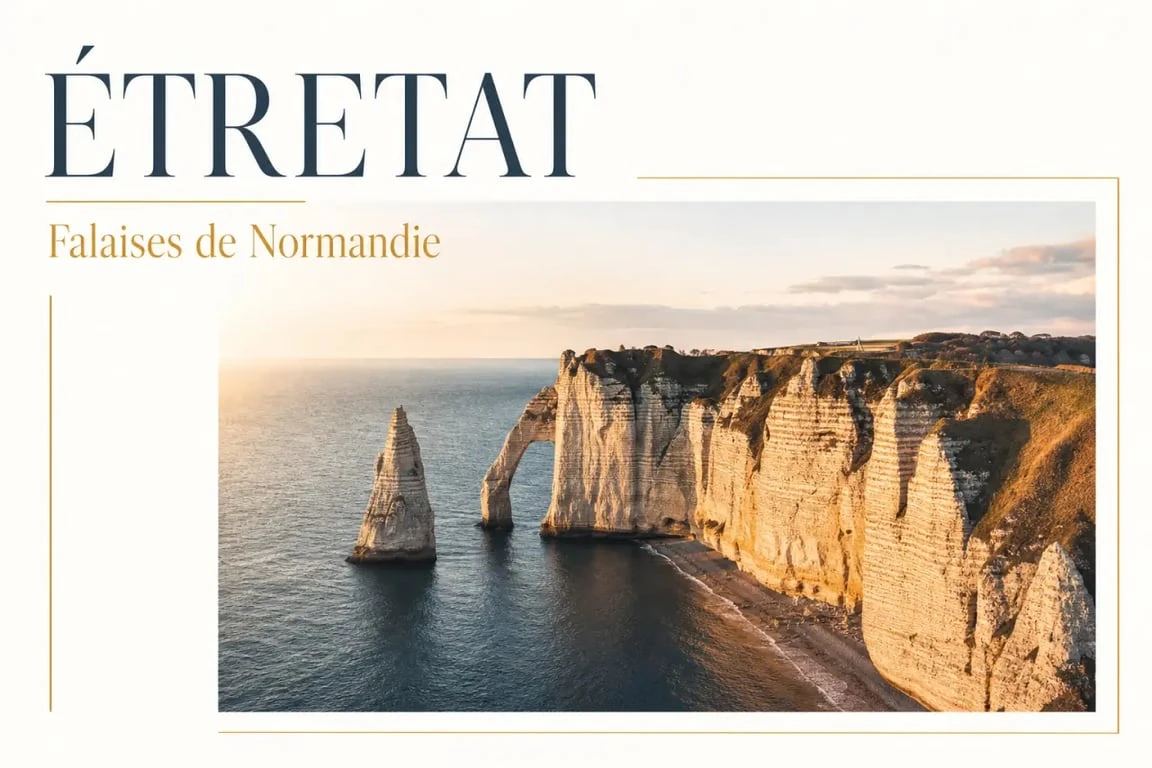 Falaises d'Étretat, un incontournable pour visiter la Normandie en 3 jours