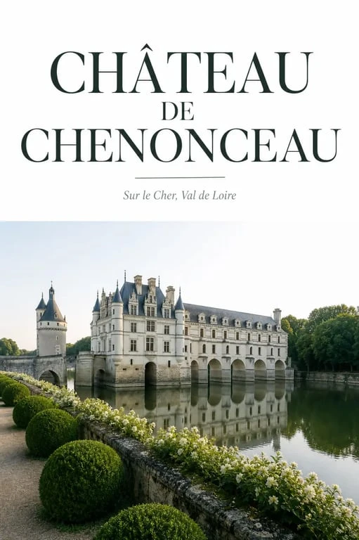 Vista panorámica del Castillo de Chenonceau, una parada imprescindible en la ruta por los castillos del Loira.