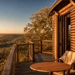 Cabane perchée, hotel original en france, vue panoramique