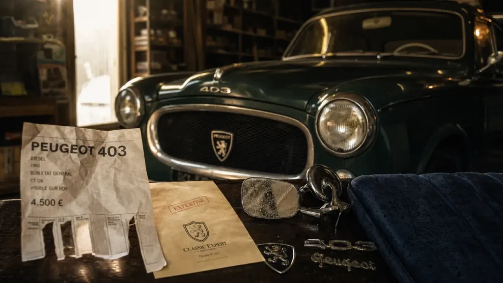 Peugeot ancienne voiture : choisir entre 205 GTi, 504 Coupé et 404 sans se tromper d’annonce