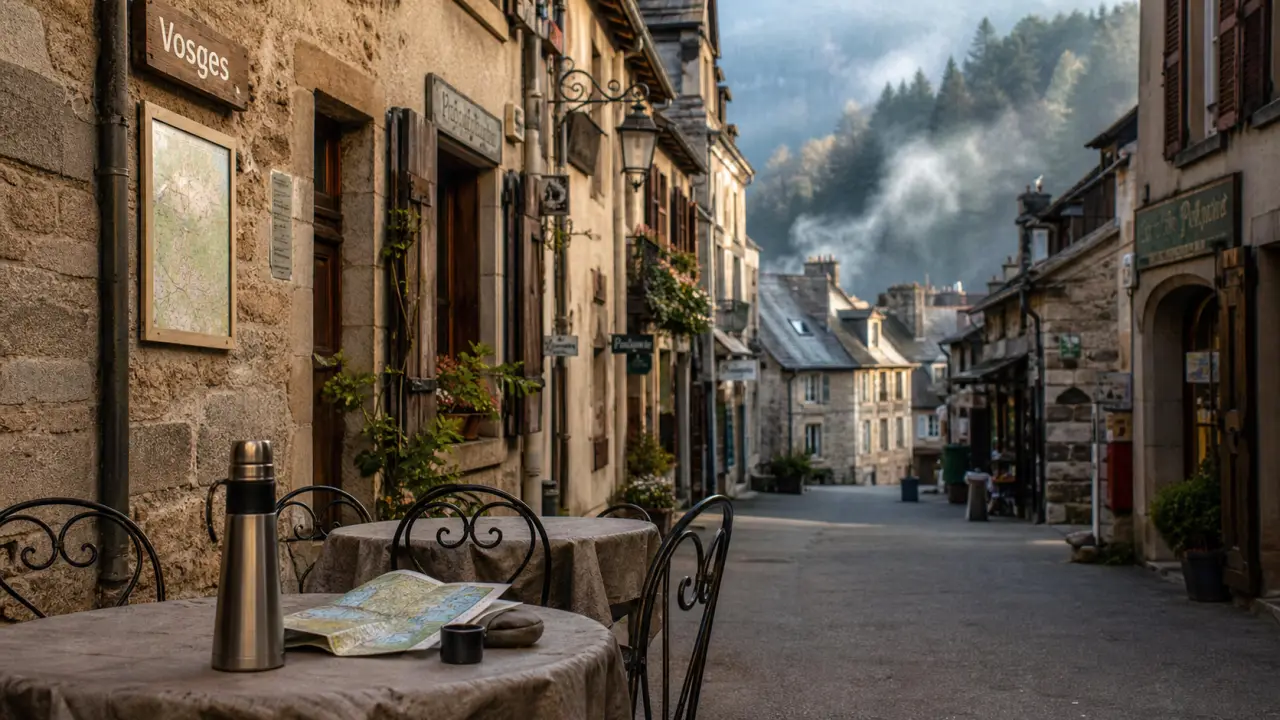 Ruelle de village des Vosges, thermalisme et patrimoine à Senones