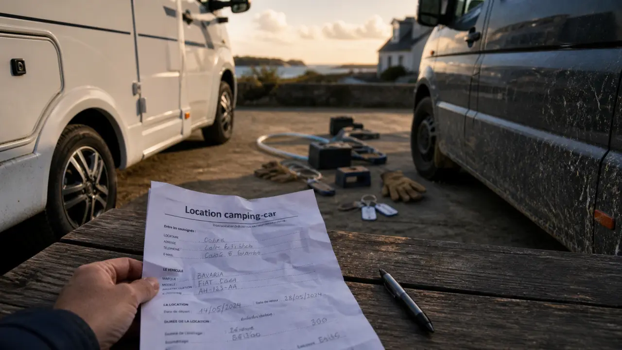 location camping car lorient : contrat de location pour van et fourgon aménagés