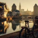 Passer un week end a strasbourg : vélo près de l’Ill, Ponts Couverts et Cathédrale