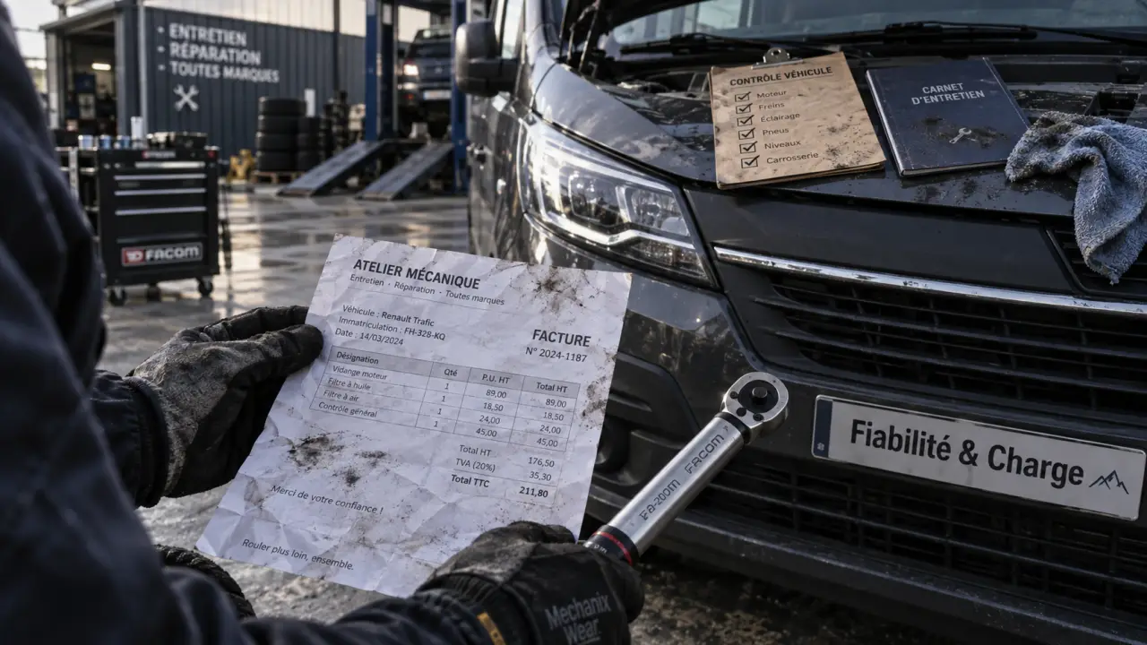 Fourgon fiable et robuste mécaniquement : entretien et charge, checklist et carnet