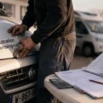 Location camping car chalon sur saone : devis et contrat sur table près de l’agence