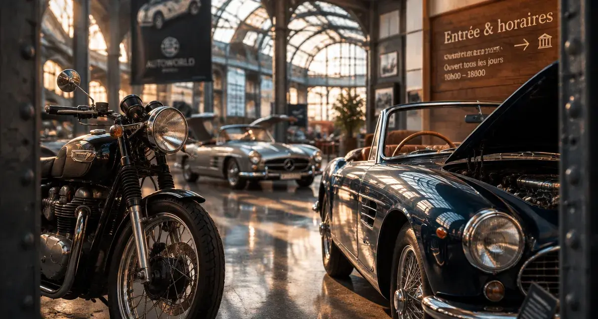 Autoworld Bruxelles : voitures de collection sous les verrières du Cinquantenaire