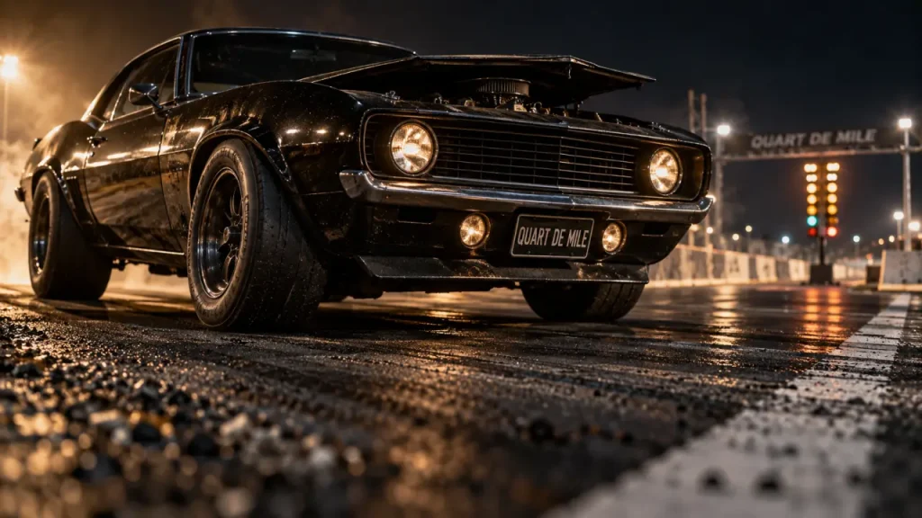 Muscle car américaine : la puissance du V8 pensée pour le quart de mile