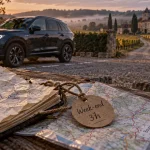 Où partir à 3h de Paris en voiture : SUV près des vignes bourguignonnes